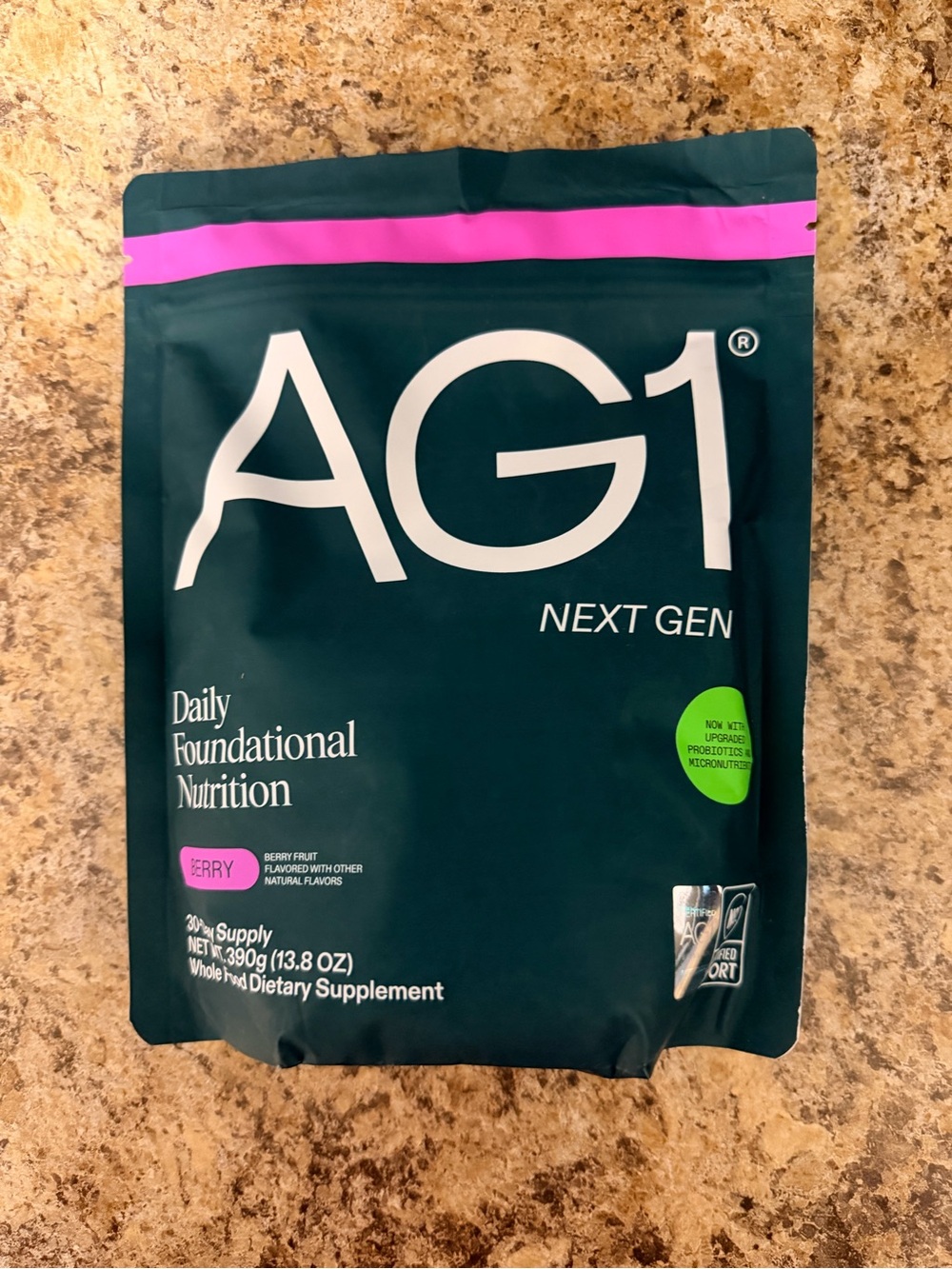 AG1 Next Gen Greens Berry flavored